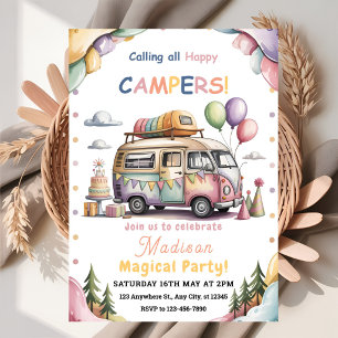 Happy Camper Celebration Invitation