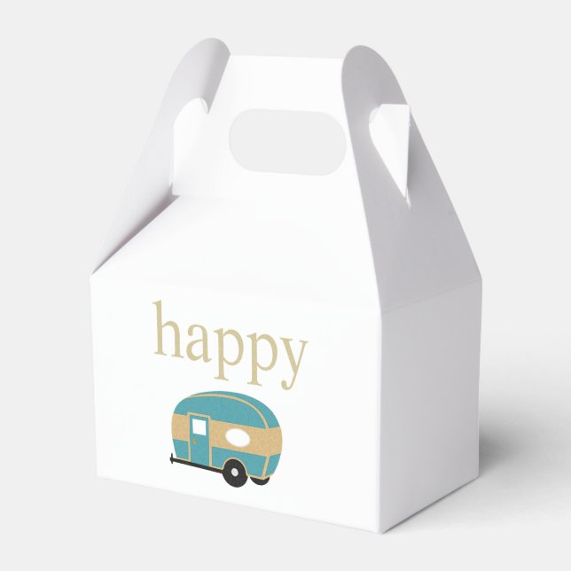 Happy Camper Favor Box (Front Side)