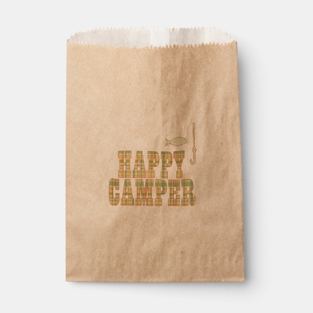 Happy Camper Favour Bag (Front)