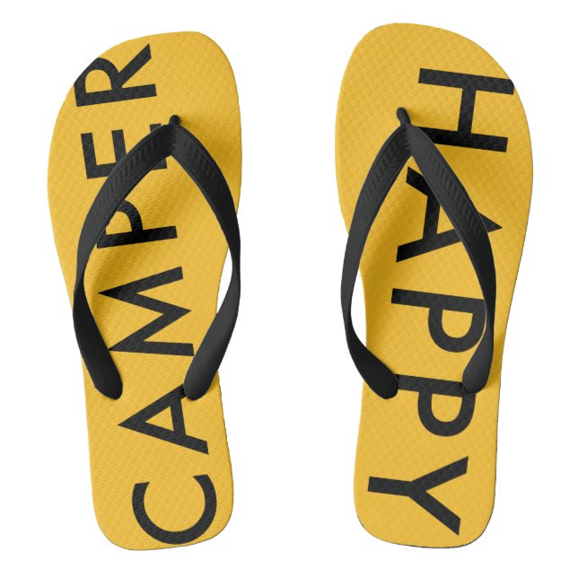 Happy Camper Flip Flops (Footbed)