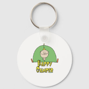 Happy Camper Guy Keychain