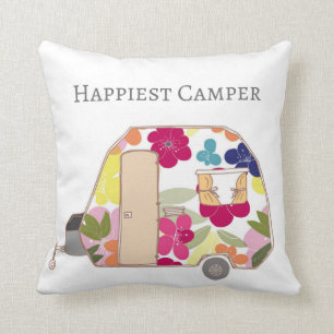 Happy Camper - Happiest Camper Throw Pillow