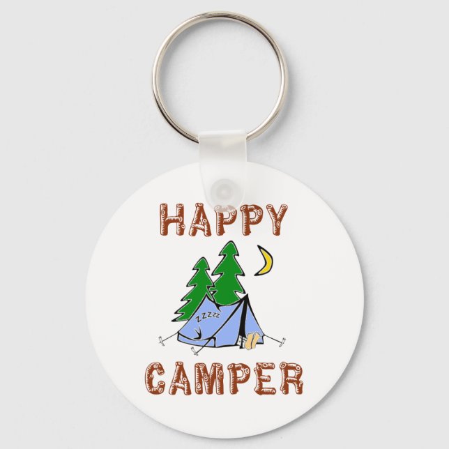 HAPPY CAMPER KEYCHAIN (Front)