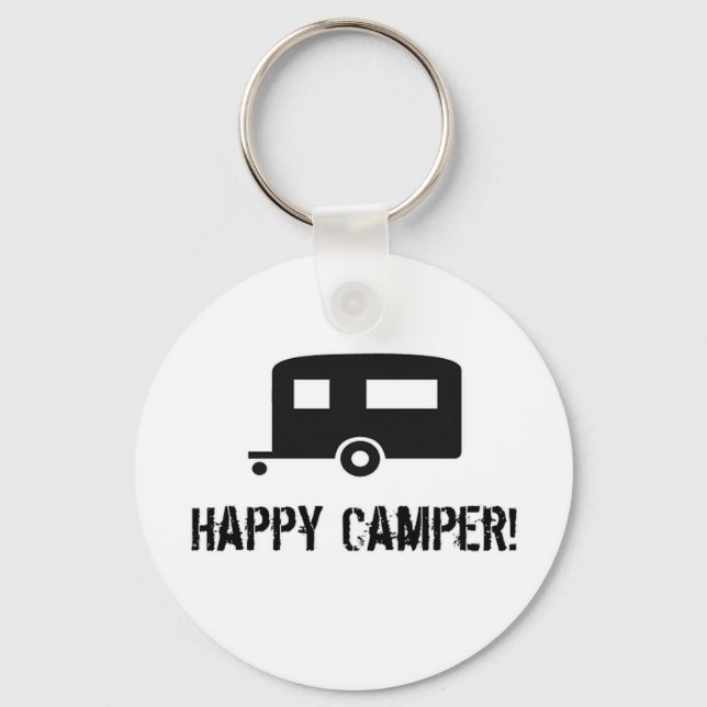 Happy Camper! Keychain (Front)