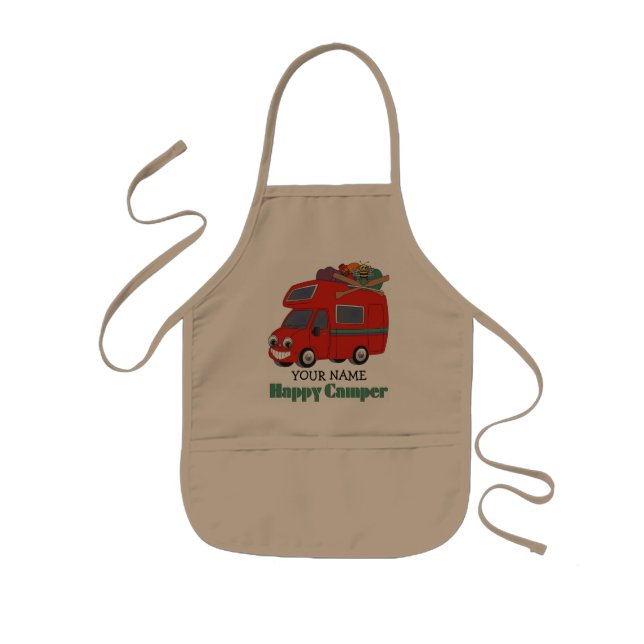 Happy Camper Kids Apron (Front)