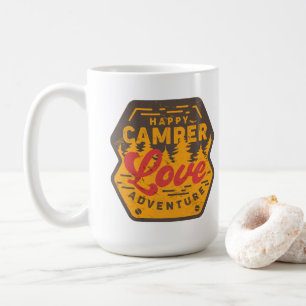 Happy Camper Love Adventures Coffee Mug