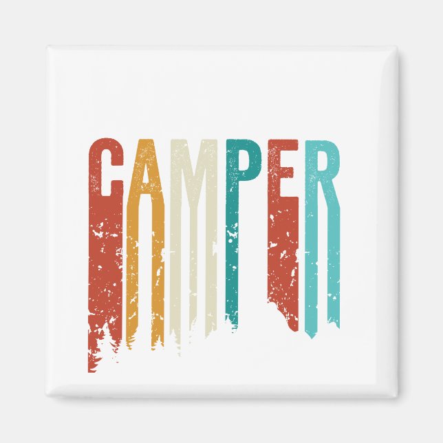 Happy camper magnet (Front)