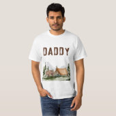 Happy Camper Mountain Forest Bear Birthday Daddy T-Shirt (Front Full)