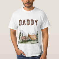 Happy Camper Mountain Forest Bear Birthday Daddy