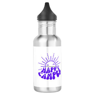 Happy Camper on a 532 Ml Water Bottle