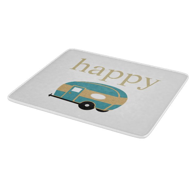 Happy Camper Personaltiy Cutting Board (Corner)