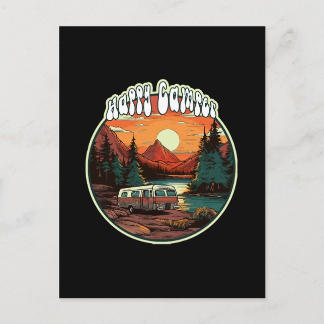 Happy Camper Postcard (Front)