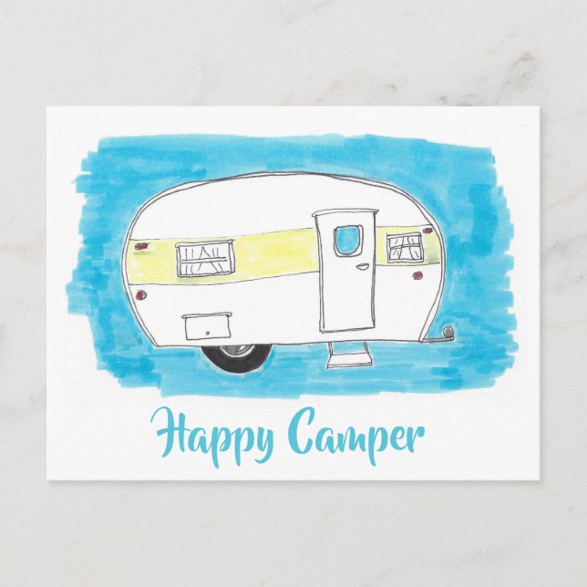 Happy Camper Postcard (Front)