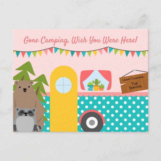 Happy Camper Postcard (Front)