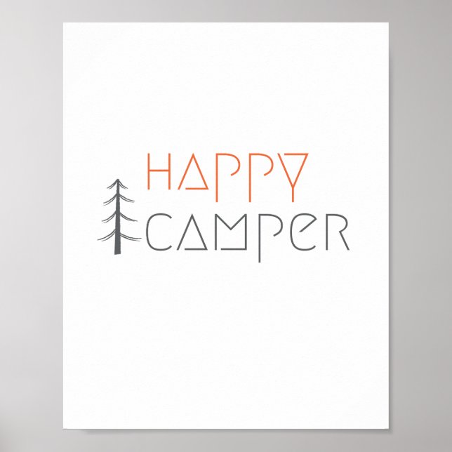 happy camper. Poster & Prints (Front)