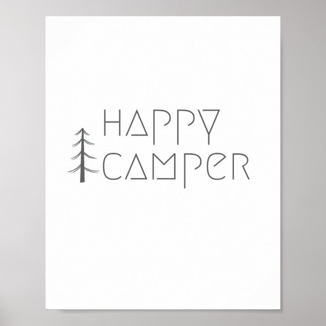 happy camper. Poster & Prints (Front)