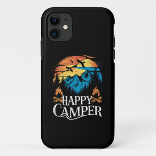 Happy Camper Retro Vintage Matching Camping Crew  iPhone 11 Case