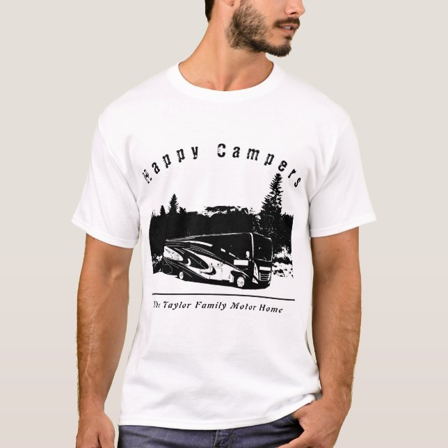 Happy Camper RV Trip T-Shirt (Front)