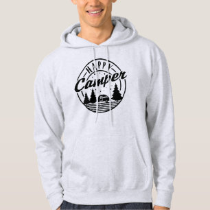Happy Camper T Shirt Trees Stars and Camp Trailer