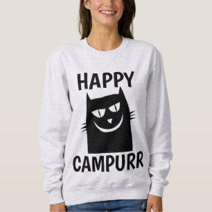 Happy Camper, T-shirts Campurr Funny Cat