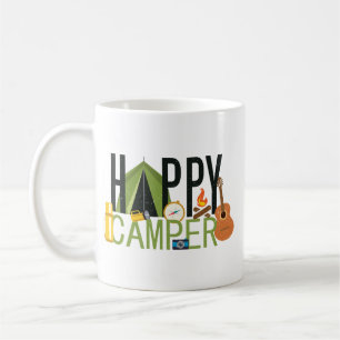 Happy Camper Tent Camping Coffee Mug