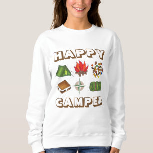 Happy Camper Tent Compass Sweatshirt de Camping
