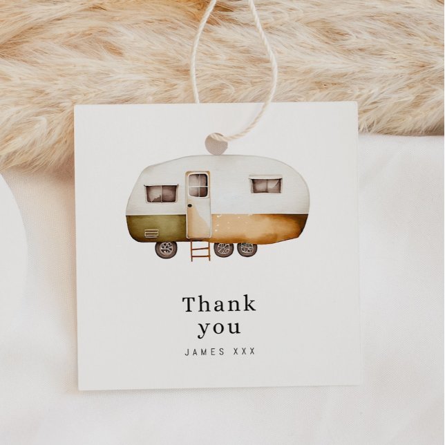 Happy Camper Thank You Favour Tags (Creator Uploaded)