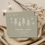 Happy Camper Thank You Postcard<br><div class="desc">Introducing our delightful "Happy Camper" baby shower design, perfect for celebrating the arrival of your little one. This charming design features a whimsical camping theme, complete with an illustrations of trees, moon and stars. Whether you're planning an outdoor-themed baby shower or simply love the camping aesthetic, our "Happy Camper" design...</div>