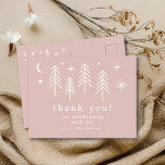 Happy Camper Thank You Postcard<br><div class="desc">Introducing our delightful "Happy Camper" baby shower design, perfect for celebrating the arrival of your little one. This charming design features a whimsical camping theme, complete with an illustrations of trees, moon and stars. Whether you're planning an outdoor-themed baby shower or simply love the camping aesthetic, our "Happy Camper" design...</div>