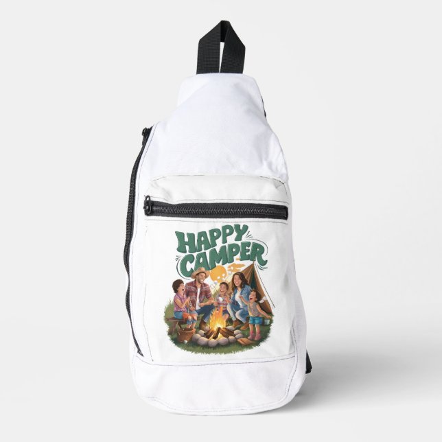 Happy Camper Toddler T-shirt (1) Sling Bag (Front)