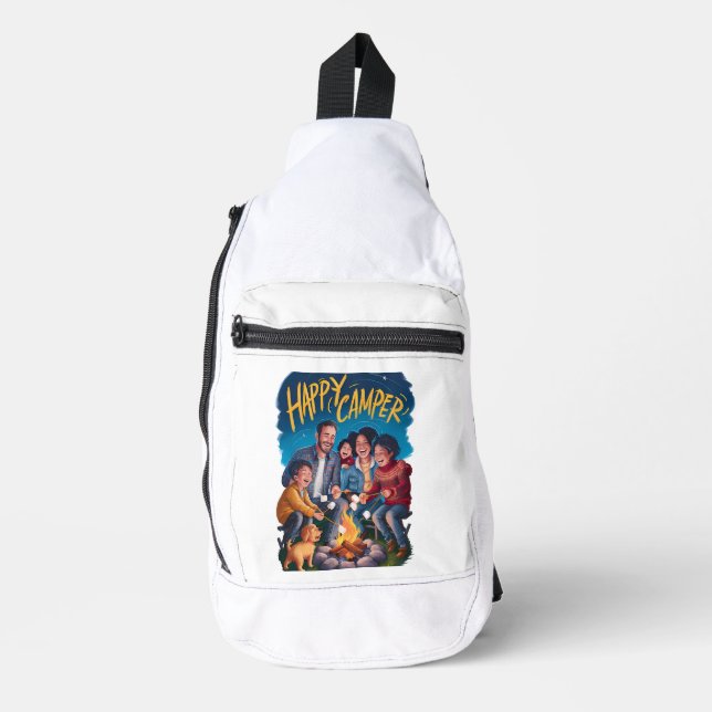 Happy Camper Toddler T-shirt (3) Sling Bag (Front)