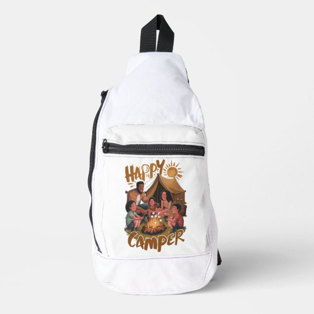 Happy Camper Toddler T-shirt (5) Sling Bag (Front)