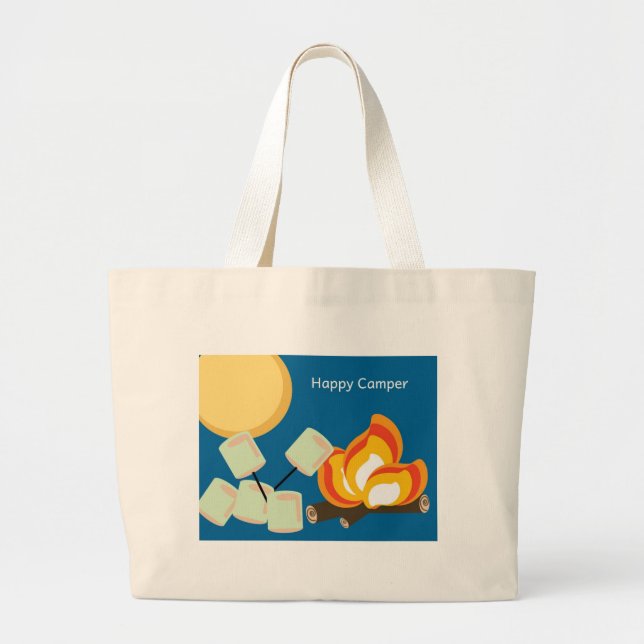 Happy Camper Tote Bag (Front)