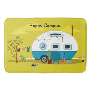 Happy Camper Trailer Bath Mat