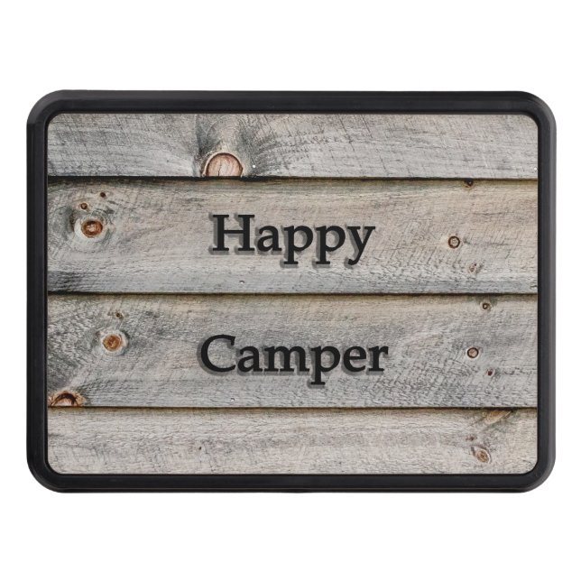 Happy Camper Trailer Hitch Cover (Front)