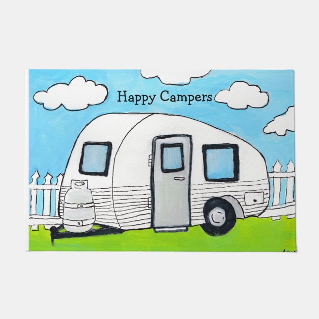 Happy Campers Doormat (Front)