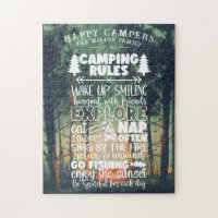 Happy Campers | Family Name Camping Rules