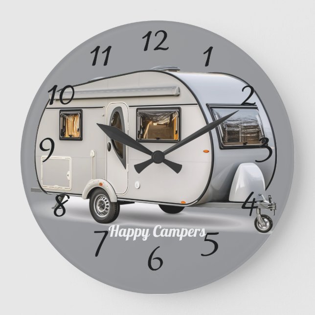 Happy campers large clock (Front)
