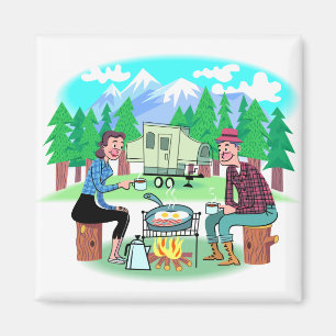 Happy Campers Magnet