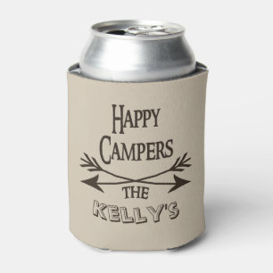 Happy Campers Personalized Can Cooler