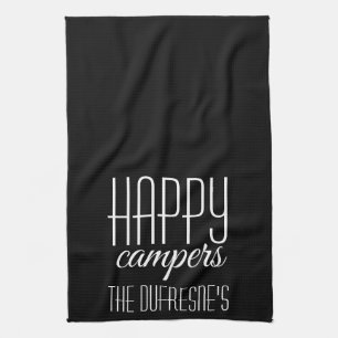"Happy Campers" Personalized Kitchen Towel