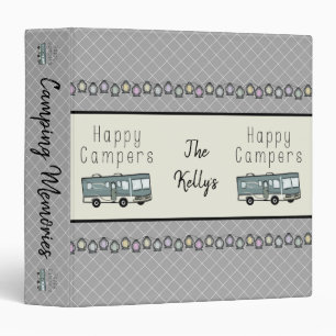 Happy Campers Personalized RV Binder