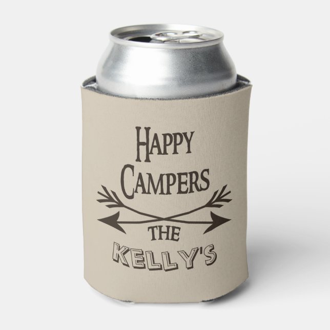 Happy Campers Personalized RV Can Cooler (Can Front)