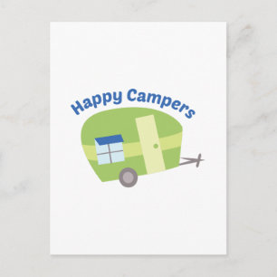 Happy Campers Postcard