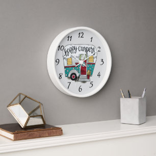 Happy campers trailer clock