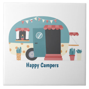 Happy Campers Trailer Tile