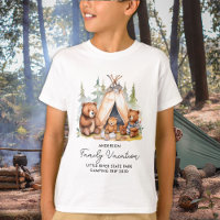 Happy Camping Bears Personalized Family Vacation