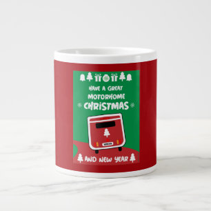 Happy Camping Motorhom Xmas Large Coffee Mug