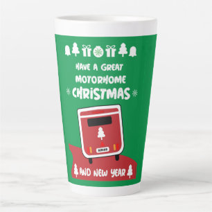 Happy Camping Motorhom Xmas       Latte Mug