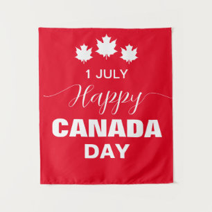 Happy Canada day Backdrop Tapestry